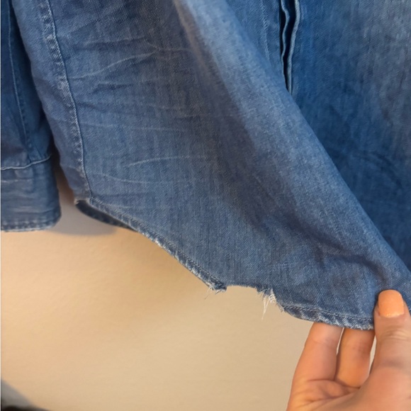 FRANK & EILEEN Button-Up Shirt famous denim Distressed Vintage Wash, L - Picture 7 of 10